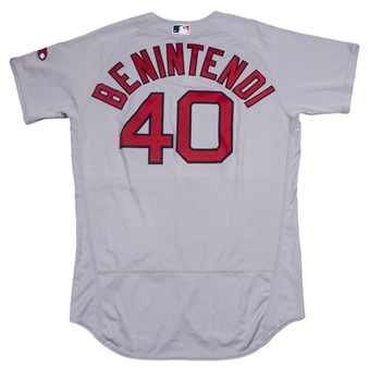 2016 Andrew Benintendi Game Used & Photo Matched Boston Red Sox MLB Debut Jersey (Road) Worn on 08/02/16 and 8/24/16 - First Career Home Run Jersey! (MLB Authenticated & Resolution Photomatching)